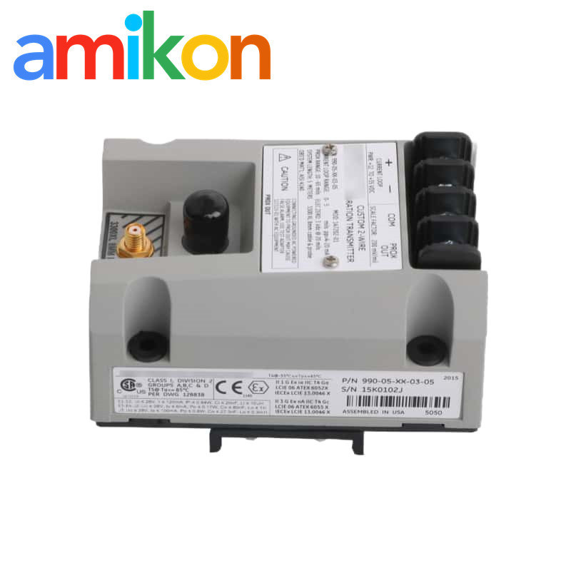 24V DC 990-05-XX-03-05 MOD:147202-01 Bently Nevada 20mA 990 Vibration Transmitter