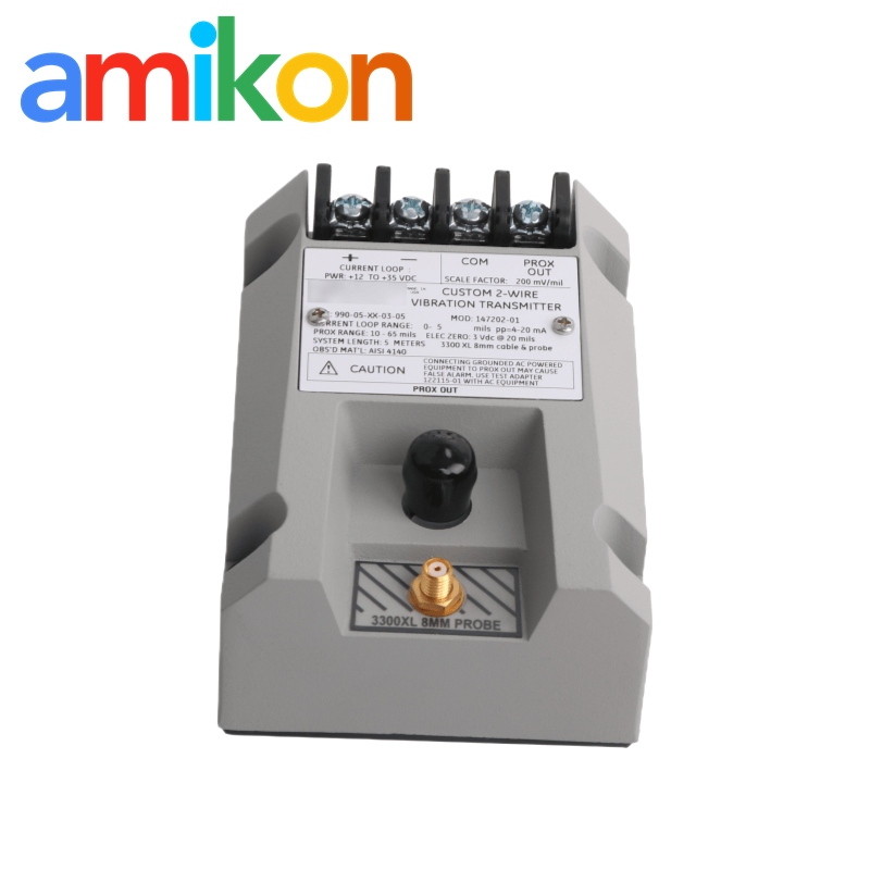 24V DC 990-05-XX-03-05 MOD:147202-01 Bently Nevada 20mA 990 Vibration Transmitter