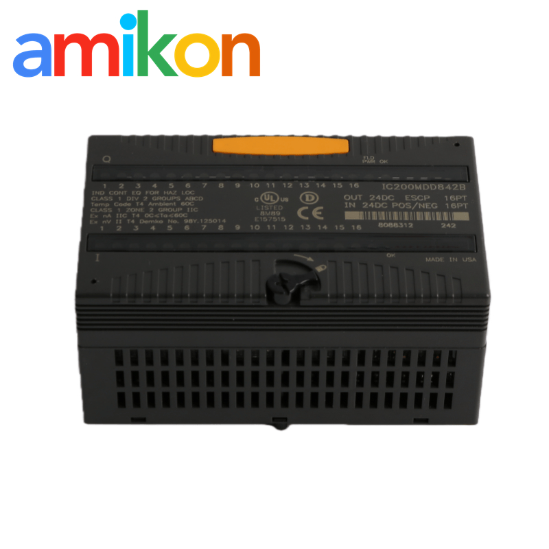 GE IC200MDD843 Discrete Mixed Module with 16 I/O Points 10 Inputs and 6 Outputs for Versamax Series