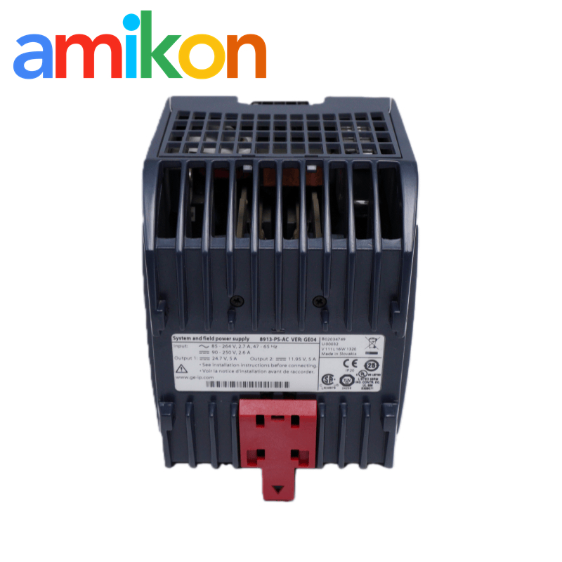 GE 8913-PS-AC PAC8000 Power Supply with 100-240V AC Input 10A Continuous and 12A Peak Output