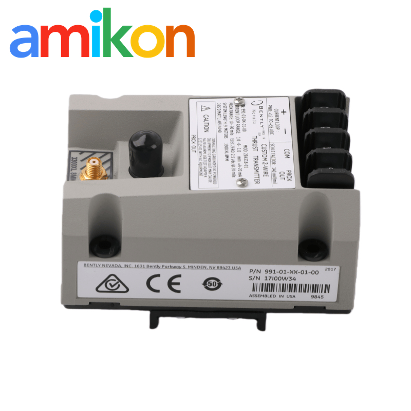 Bently Nevada 991-01-XX-01-05 MOD:284318-01 Thrust Transmitter with 4-20mA Output