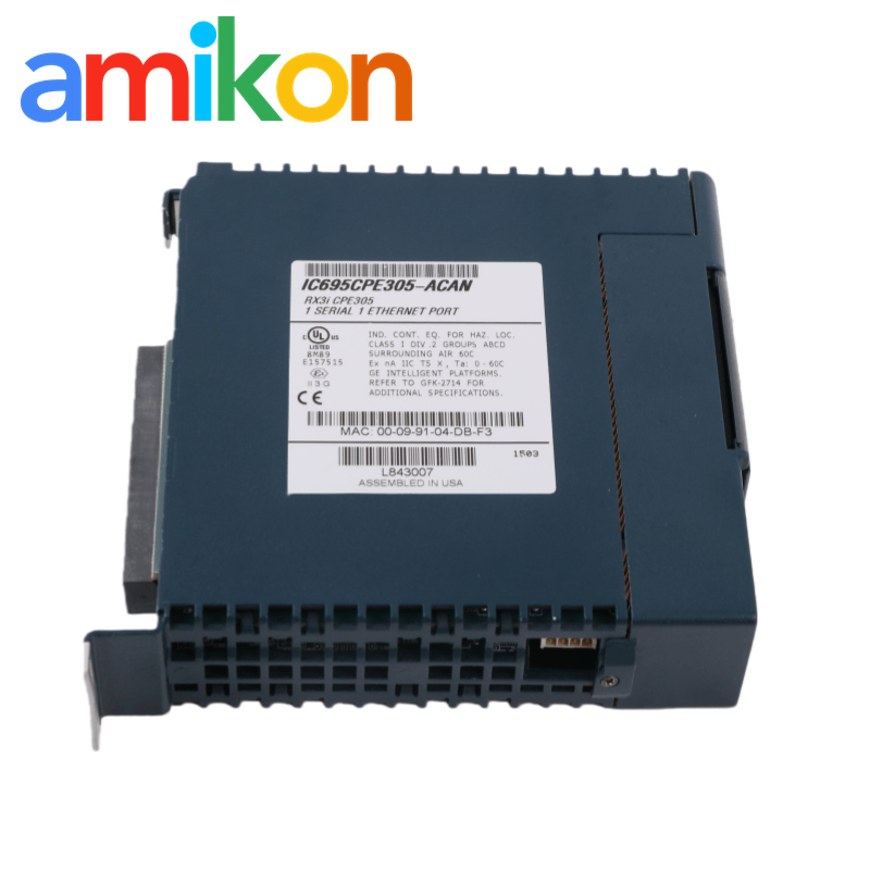 GE IC695CPE305 CPU Module with 1.1 GHz Clock Speed 1 Slot and 128 Kilobytes Maximum Block Size