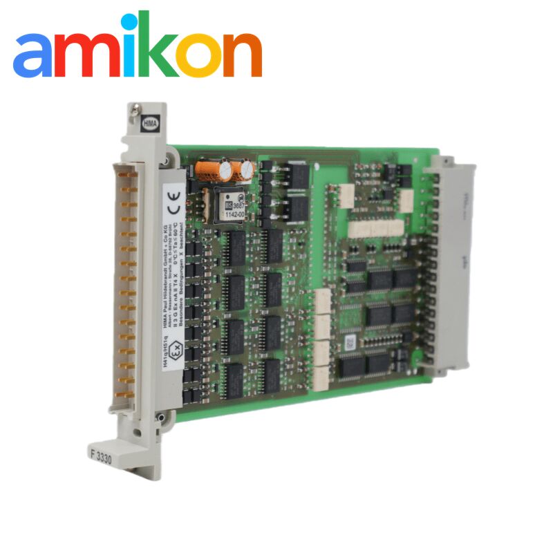 Hima F3330 Output Module with 500 mA Output 2 V Internal Voltage Drop and 11 Ohm Line Resistance