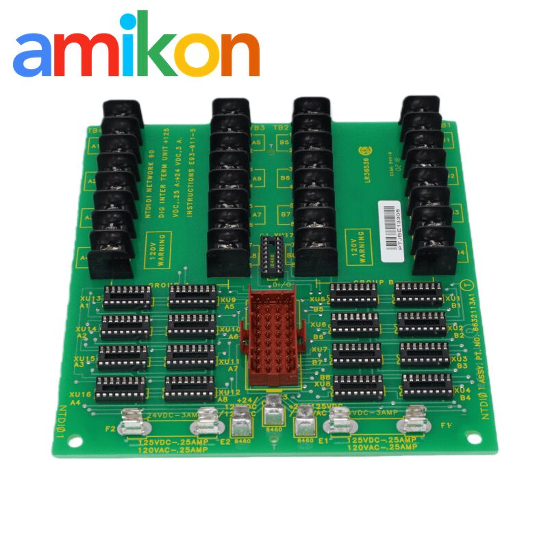 ABB NTDI01 Digital I/O Termination Unit with 16 Individual Signals and 120 VAC Power Connections