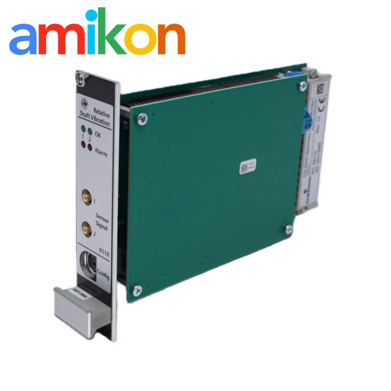 Emerson A6110 API 670 Compliant Hot-Swappable Two-Channel Shaft Relative Vibration Monitor