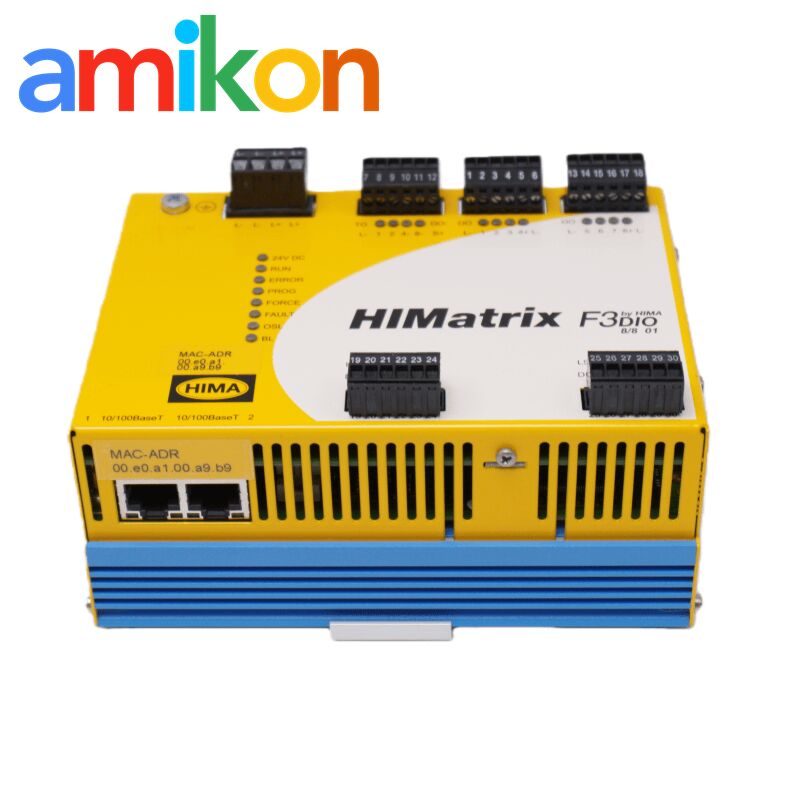 Hima HIMATRIX F3DIO 8/8 01 F3 DIO 8/8 01 Remote I/O module with 8 Digital Inputs 8 Digital Outputs