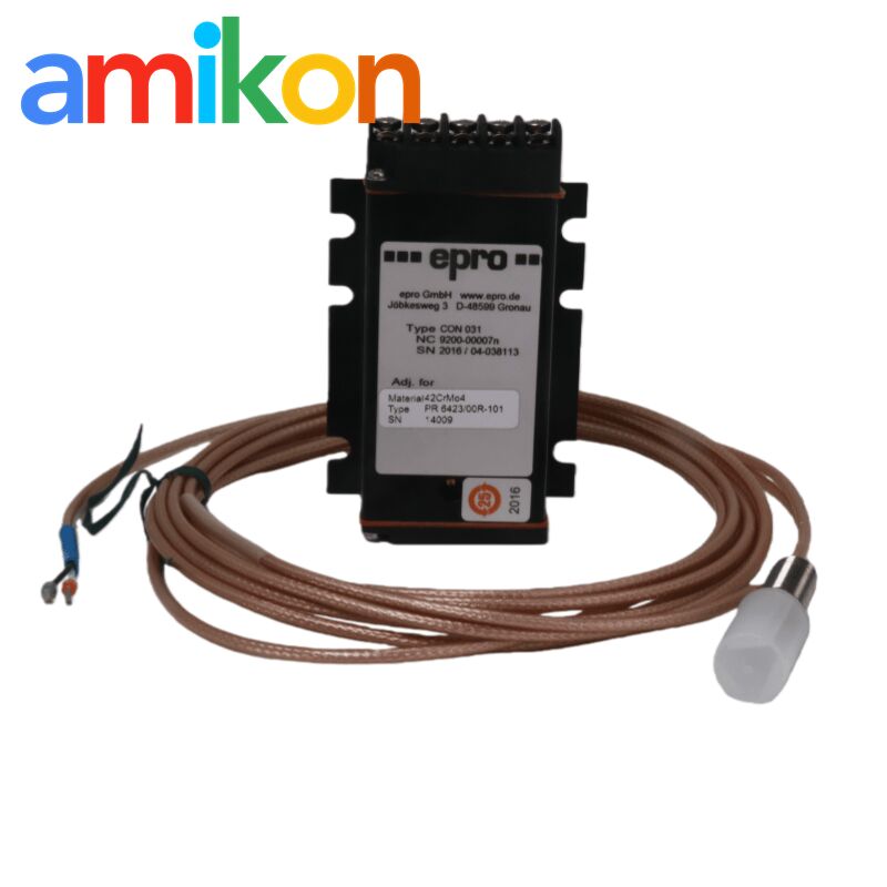 Non-Contact Eddy Current Sensor PR6423/00R-101 CON031 API 670 Compliant and Explosive Area Rated