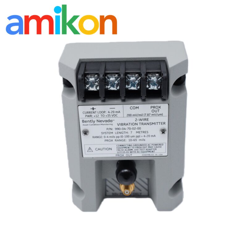 Bently Nevada 990-04-70-02-00 Vibration Transmitter with 4-20 mA Signal Two-Wire Loop-Powered