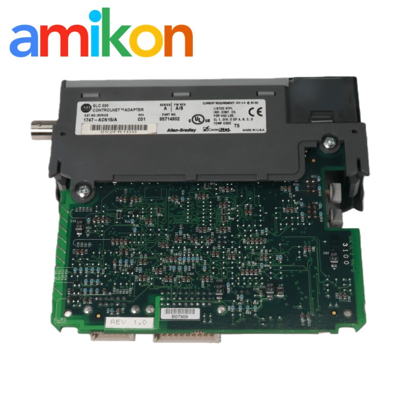 Allen Bradley 1747-ACN15 ControlNet I/O Adapter Module with High-Speed Data Transfer