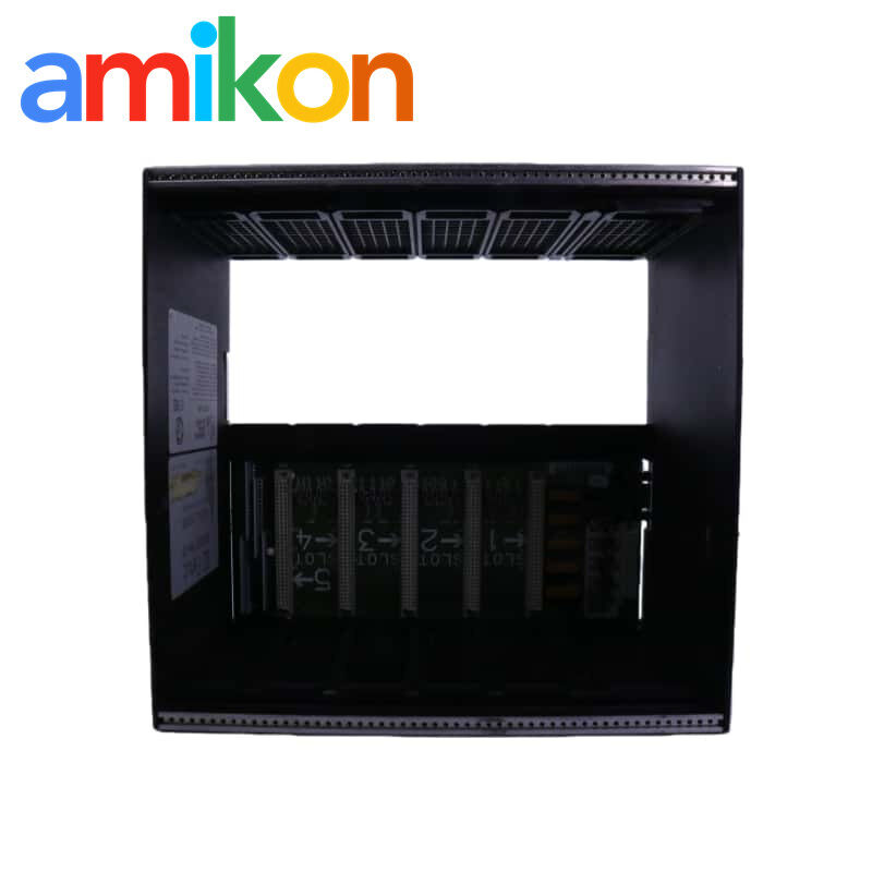 GE IC697CHS750 5-Slot I/O Rack with 20 Amperes Current and Convection Cooling