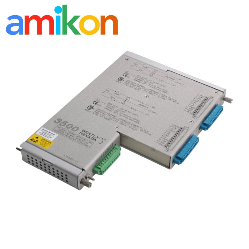 Vibration monitor Bently Nevada 3500/42 SIL completed with vibration module 176449-02,switching module 135489-01