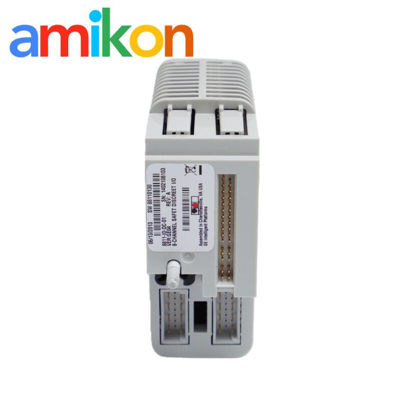 GE 8811-IO-DC-01 Safety Discrete I/O Module with 8-Point Safety I/O, 250 VAC Galvanic Isolation