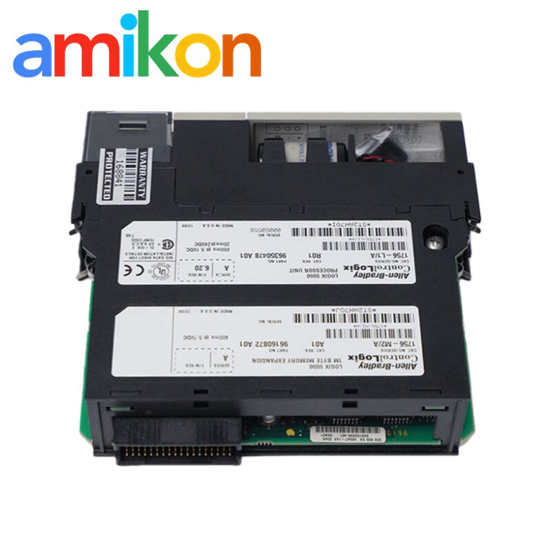 Allen Bradley 1756-L1M2 Controller Processor with 1 MB Expansion Memory 30 Volts Continuous Isolation and 120 Milliamps Backplane Current