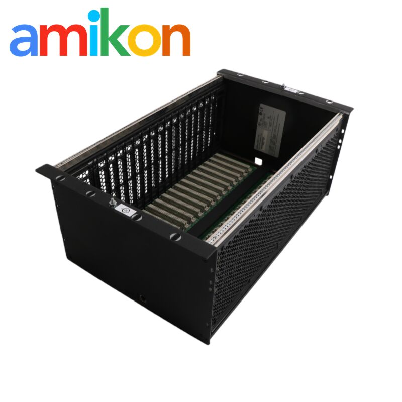 GE IC698CHS117 17-Slot Rear Mount Rack with VME64 Backplane and 350 Watts Power Supply