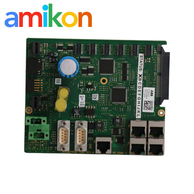 ABB 3BHE037649R0101 PDD500 A101 Control Board with 12-bit Resolution 0–10 V DC Voltage Range