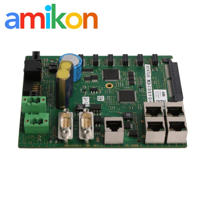 ABB 3BHE037649R0101 PDD500 A101 Control Board with 12-bit Resolution 0–10 V DC Voltage Range