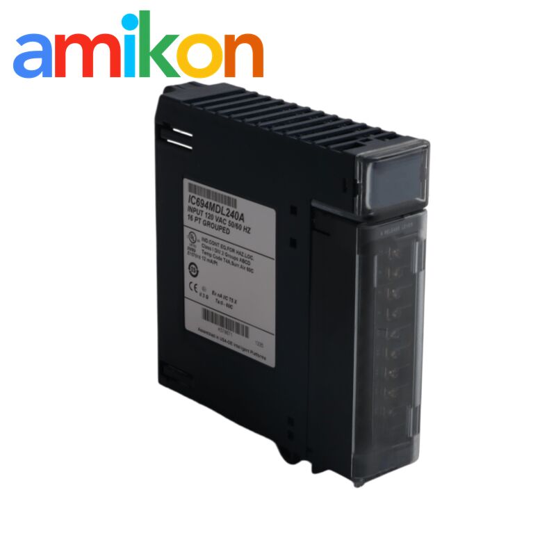 GE IC694MDL240 Discrete Input Module with 16 Discrete Points 120V AC Input for PACSystems RX3i