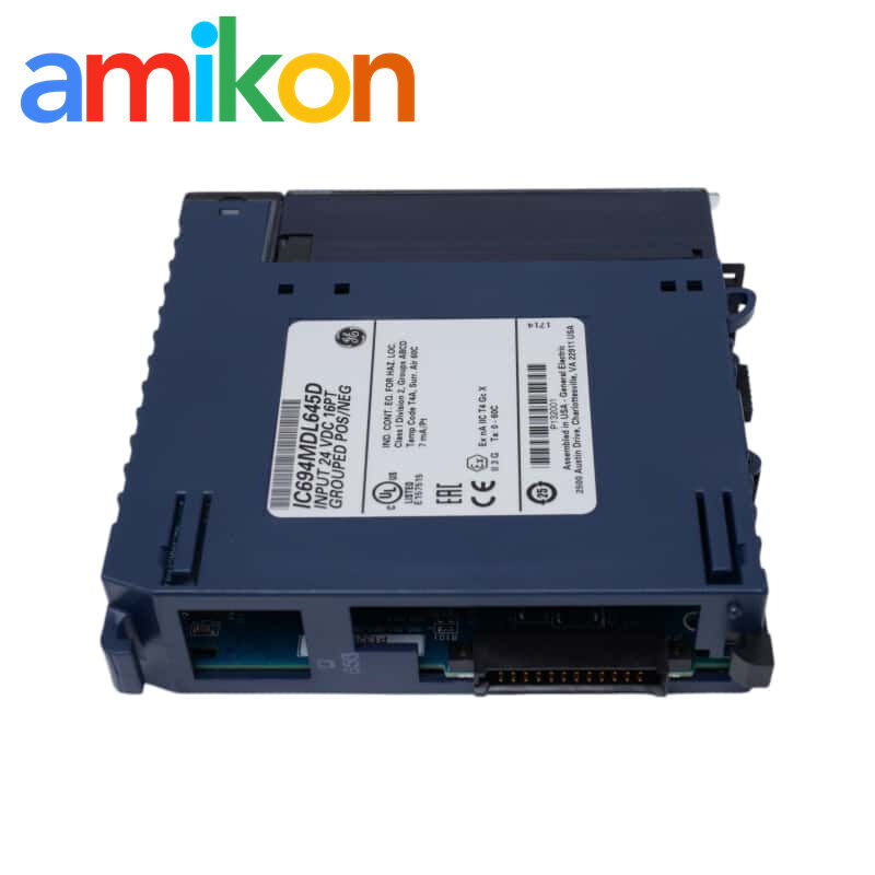 GE IC694MDL645D 16 Channels Discrete Input Module with 24 VDC Input for PACSystem RX3i