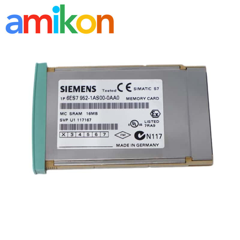 Siemens 6ES7952-1AS00-0AA0 16 MB High-Speed SRAM Memory Card for S7-400 Load Memory Expansion