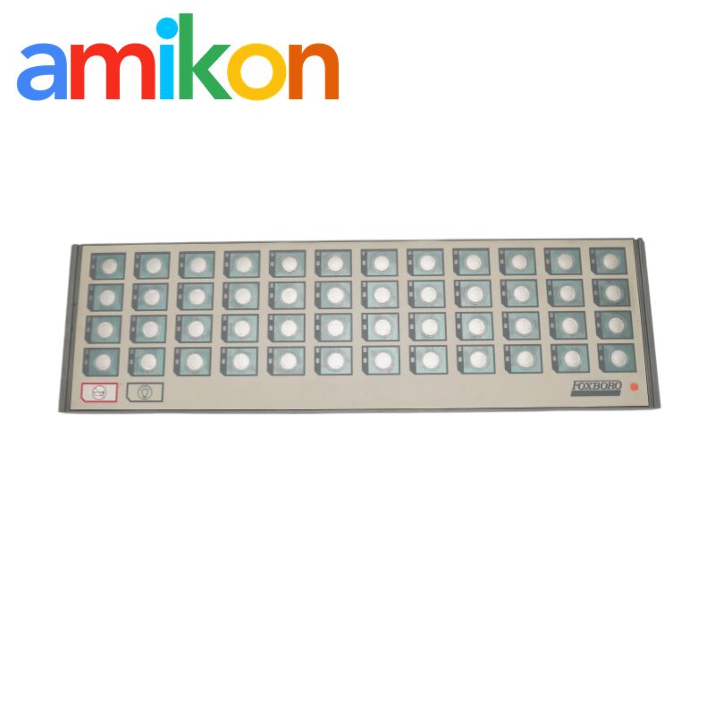 Foxboro P0903CV Annunciator Keyboard with 48 LED/switch pairs Horn silence switch