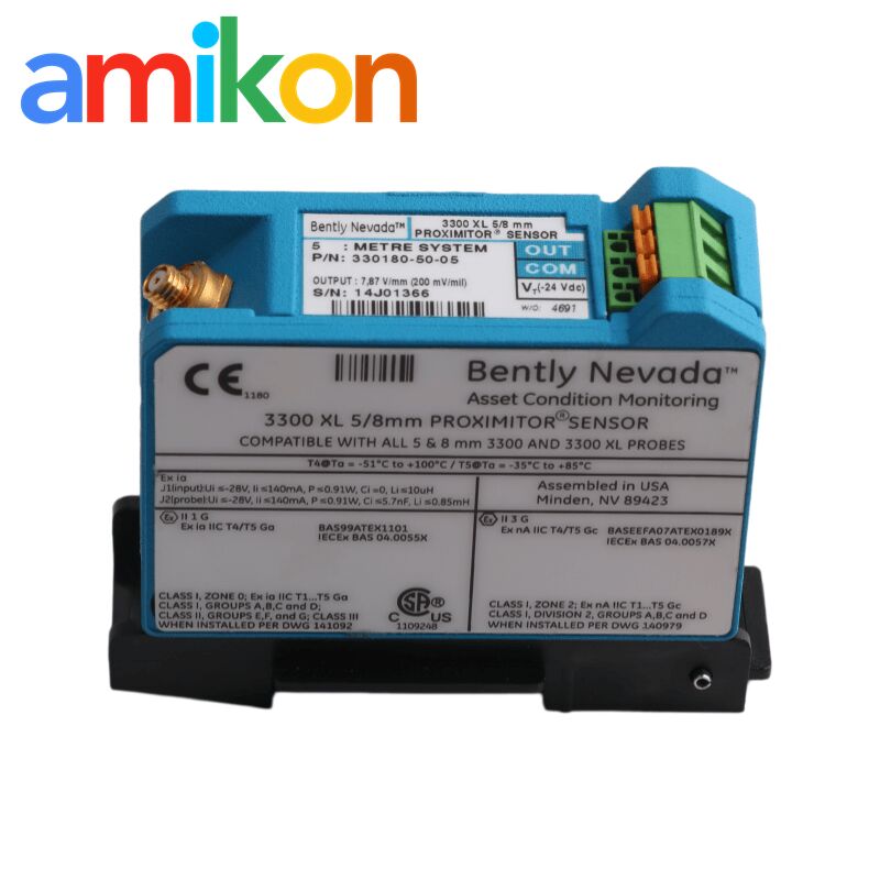 Bently Nevada 330180-50-05 Proximity Sensor with 5.0 Meters System Length and Panel Mount Variant