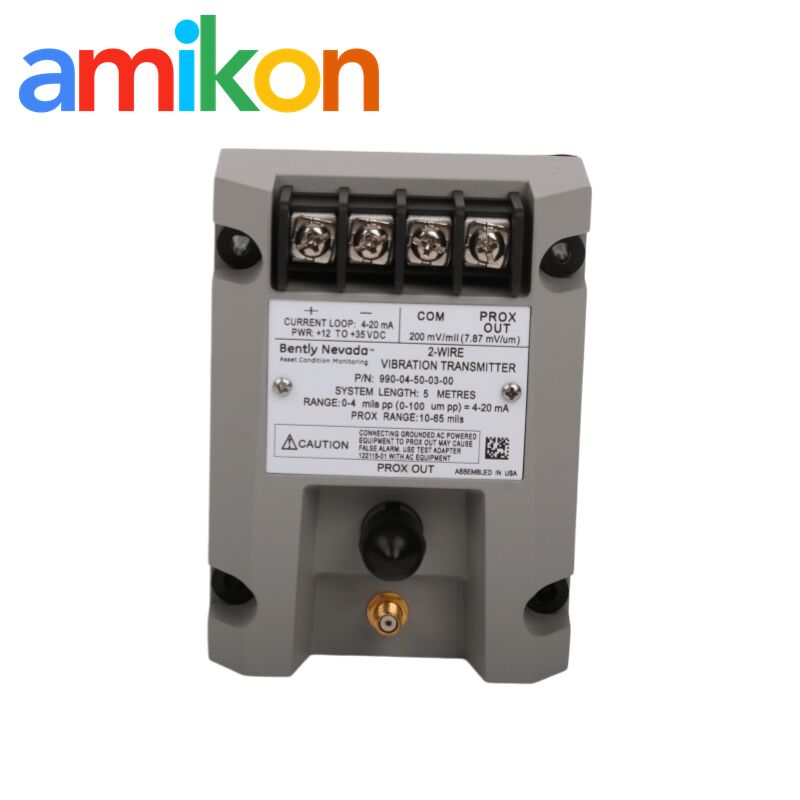 Bently Nevada 990-04-50-03-00 Vibration Transmitter with 0-4 mils pp Full-Scale