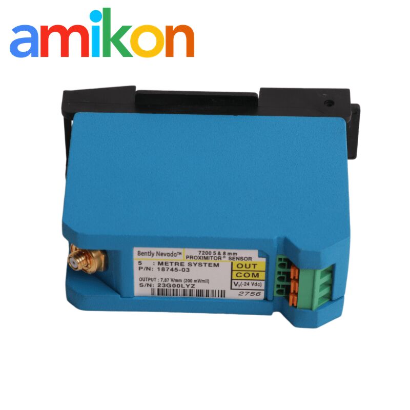 Bently Nevada 18745-03 Proximitor Sensor with 5 & 8 mm Probe for 0 to 10 kHz Frequency Response