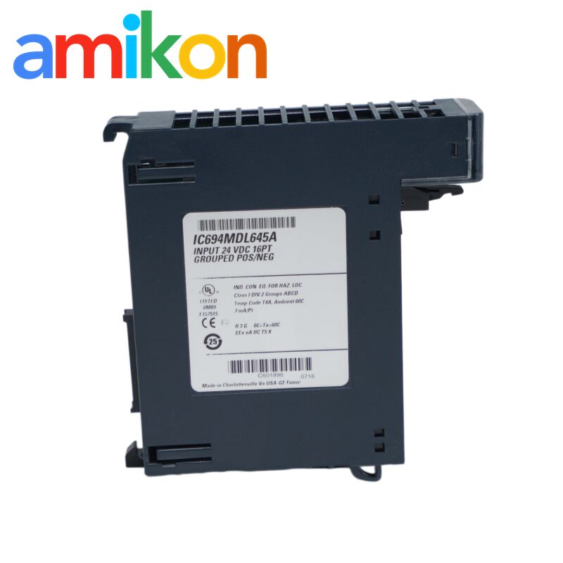 GE IC694MDL645A 16-point Discrete Input Module with 0 to 30 VDC Input Range for PACSystems RX3i