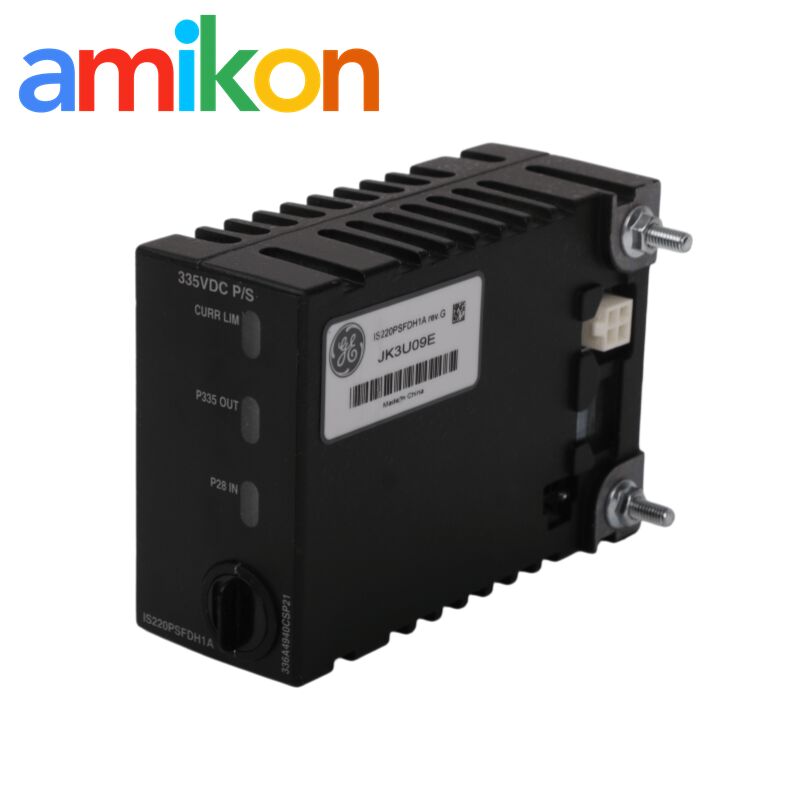 GE IS220PSFDH1A Flame Detector Power Supply with 24 VDC Input Voltage and 1500 VAC Isolation