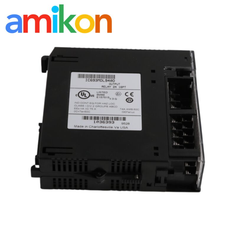 GE IC693MDL940 Relay Output Module with 16 Outputs 24V DC and 2A per Output for PLC Control