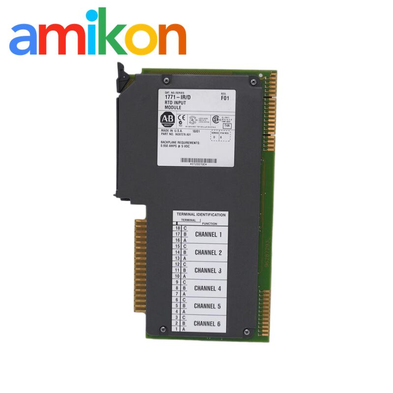 Allen Bradley 1771-IR RTD Input Module with 6 Three-Wire RTD Inputs Rack Mountable