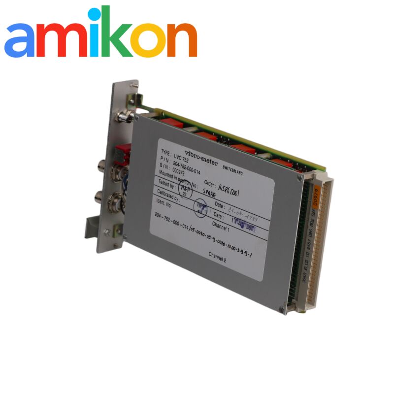 Vibro Meter UVC752 204-752-000-014S Vibration Processor Module for Real-Time Data Streaming