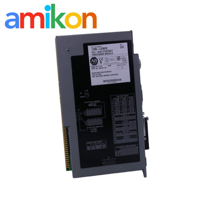 Allen Bradley 1785-L20E Ethernet Processor with 1.25 MHz Speed 32K Words Memory