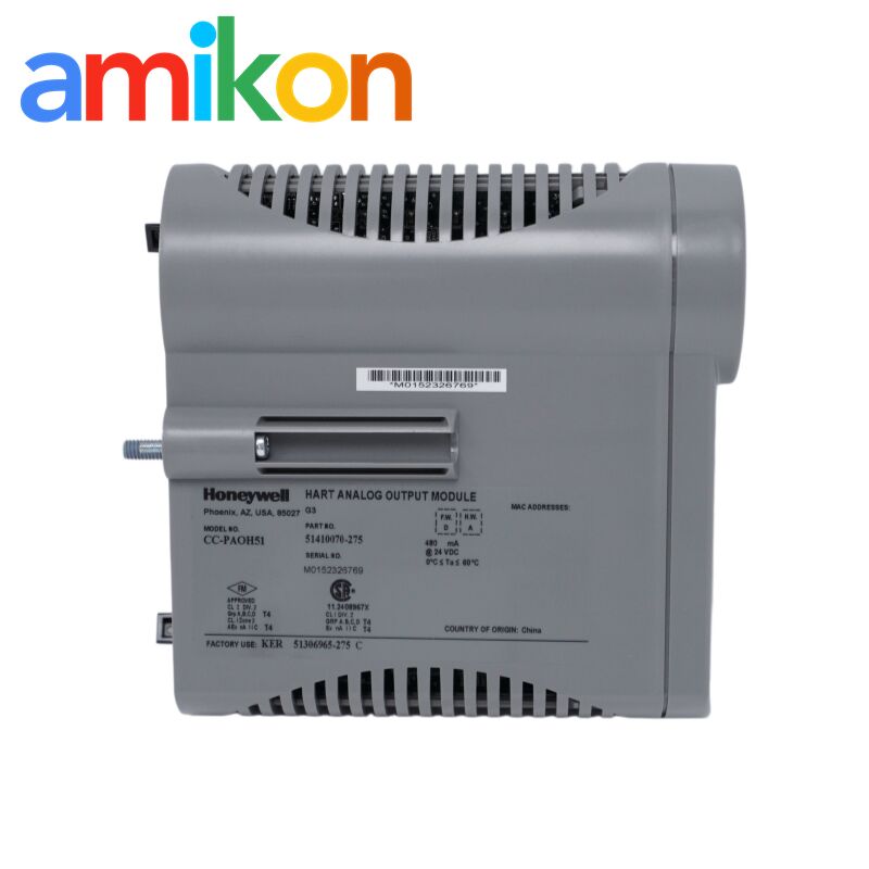 Honeywell CC-PAOH51 51410070-275 16 Output Channels HART-Capable Non-Incendive Analog Output Module