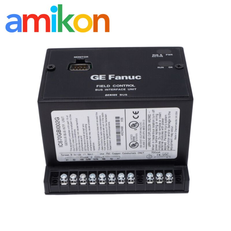 GE IC670GBI002 Bus Interface Unit with 90 to 135V AC and 105 to 150V DC Voltage Range