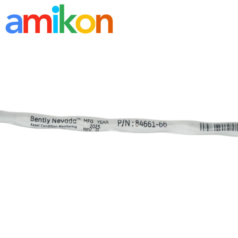 Bently Nevada 84661-66 Velomitor Interconnect Cable with 304 Stainless Steel Armor and 66 Feet Length for Moisture-Resistant Sensor Connection