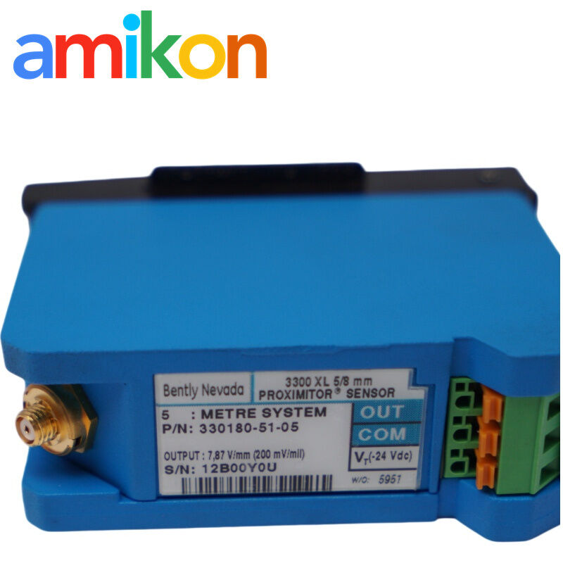 Bently Nevada 330180-51-05 3300 XL Proximitor Sensor with 5-meter system length DIN rail mount and API 670 compliance