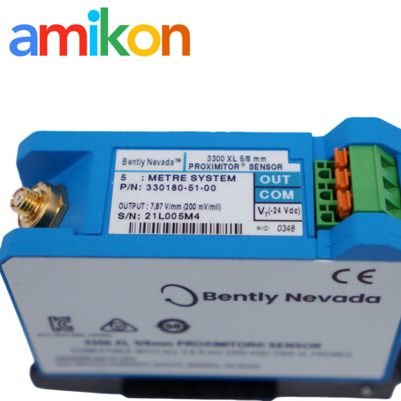 Bently Nevada 330180-51-00 3300 XL Proximitor Sensor with API 670 Compliance, Superior EMI/RFI Immunity, and Linear Displacement Accuracy