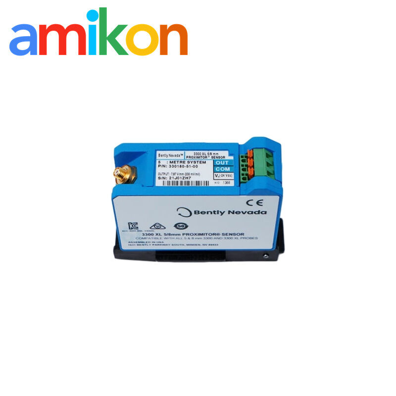 Bently Nevada 330180-51-00 3300 XL Proximitor Sensor with API 670 Compliance, Superior EMI/RFI Immunity, and Linear Displacement Accuracy