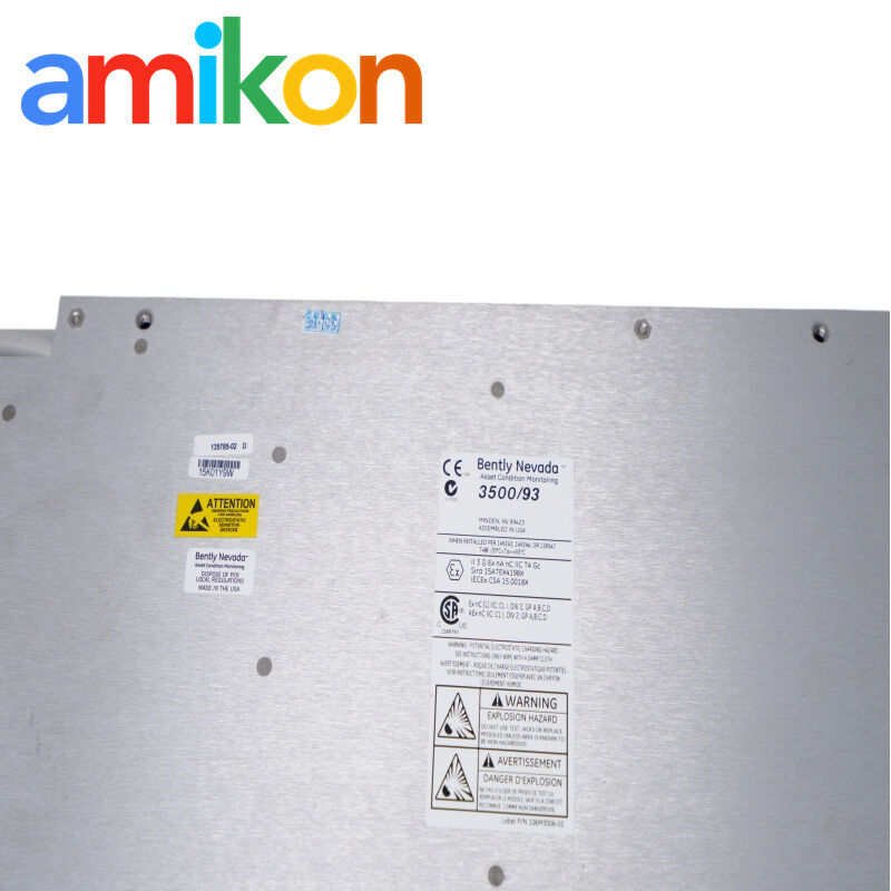 Bently Nevada 3500/93 135785-02 Back-lighted LCD System Display API 670 Compliant with IP65 Rating