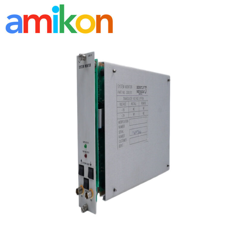 Bently Nevada 3300/01 System Monitor with Keyphasor Signal Conditioning API 670 Compliant and Rack Health Diagnostics