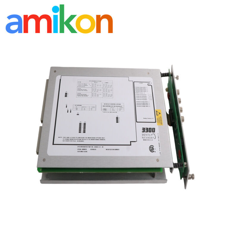 Bently Nevada 3300/03-01-00 Enhanced System Monitor Module with Serial and Dynamic Data Support API 670 Compliant