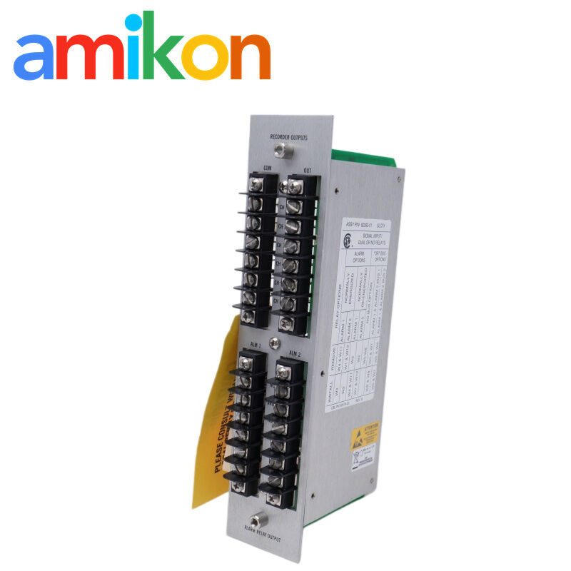 Bently Nevada 82365-01 Alarm Relay Module with Emergency Shutdown Linkage and Data Logging for Legacy 3300 Systems