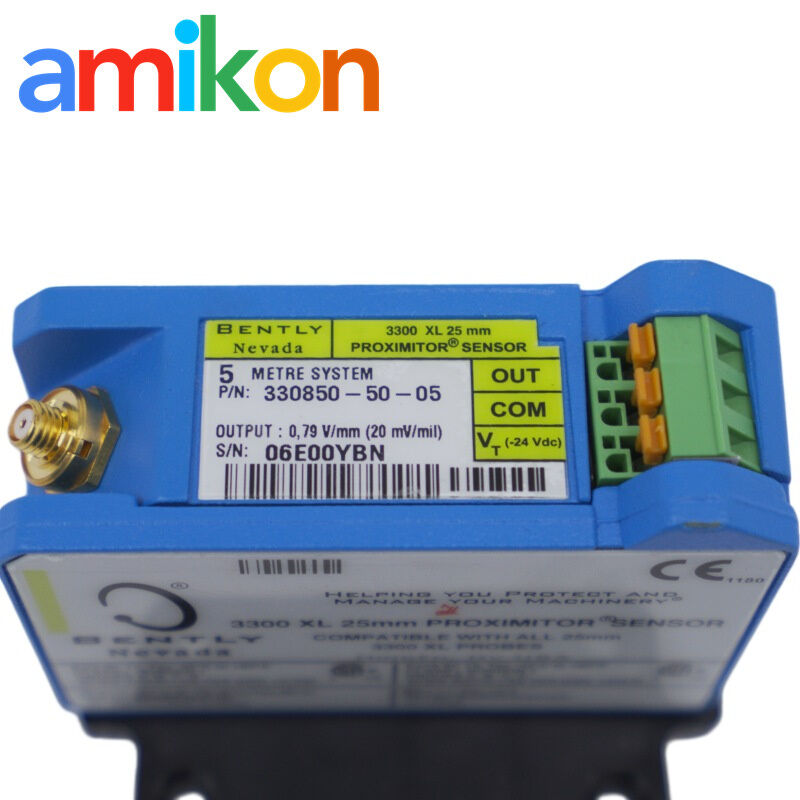 Bently Nevada 330850-50-05 3300 XL 25 mm Proximitor Sensor with 5.0-meter System Length and Panel-mount Design for Hazardous Areas