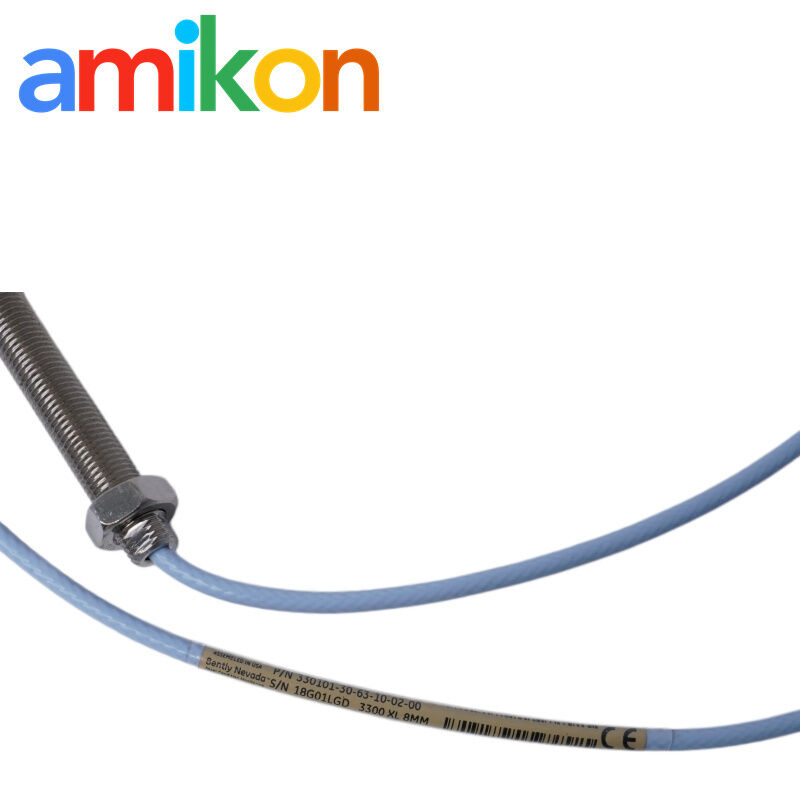 Bently Nevada 330101-30-63-10-02-00 3300 XL 8 mm Proximity Probe with API 670 Compliance and Miniature ClickLoc Connector for Eddy Current Displacement Sensing