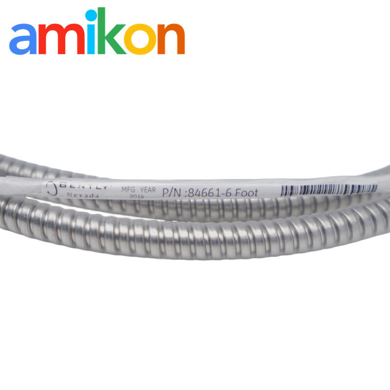 84661-6 Bently Nevada 6 ft Armored Interconnect Cable with Stainless Steel Armor and API 670 Compliance
