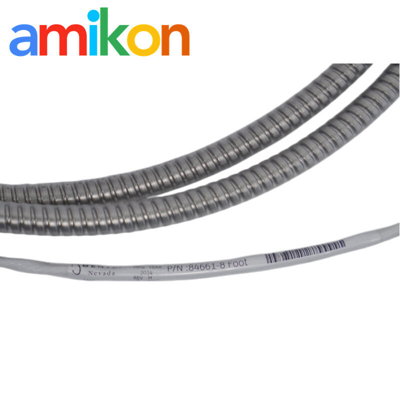 84661-8 Bently Nevada Velomitor Interconnect Cable with Stainless Steel Armor 8-Foot EMI-Resistant