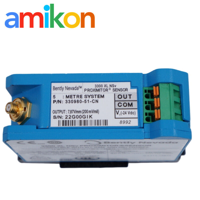 5m System 330980-51-CN 3300 XL NSv Proximitor Sensor for Compact Compressor Shaft Vibration Monitoring
