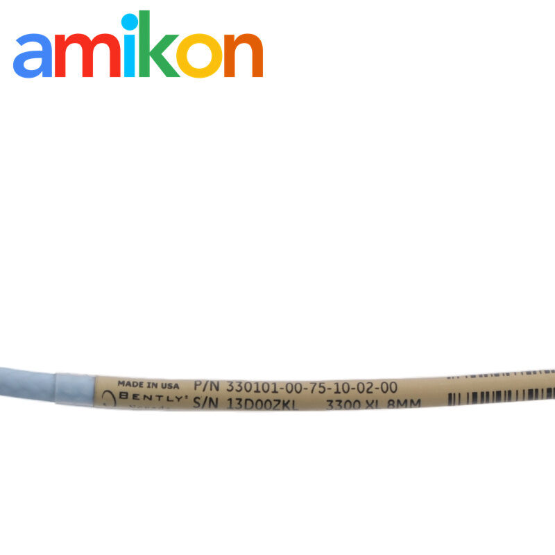 330101-00-75-10-02-00 Bently Nevada High-Length Proximity Probe for Deep-Housing Turbine Vibration Monitoring