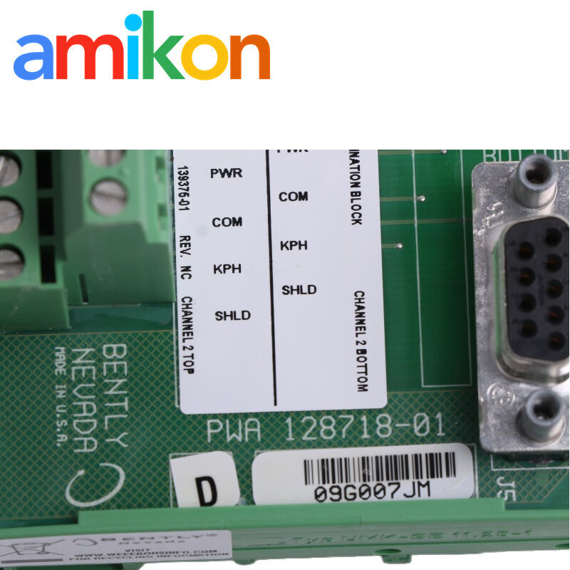 128718-01 Euro-Style External Termination Block for Bently Nevada 3500/25 Keyphasor System